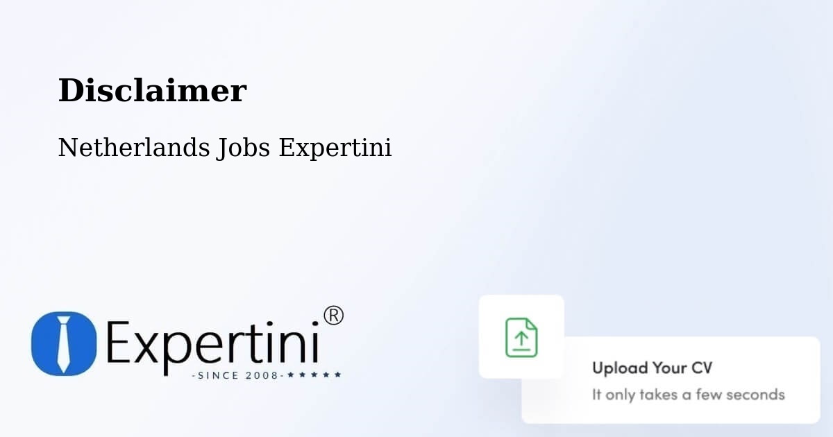 Disclaimer – Oss - Netherlands Jobs Expertini
